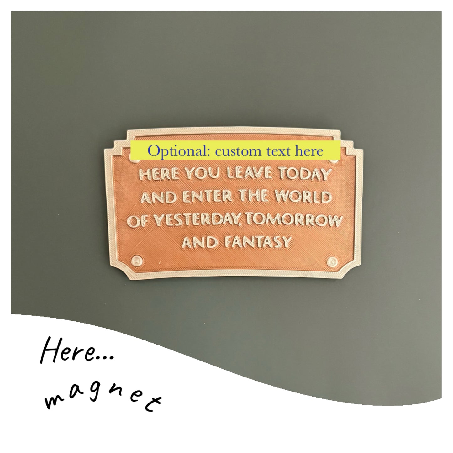Here You Leave... sign