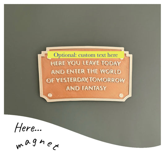 Here You Leave... sign