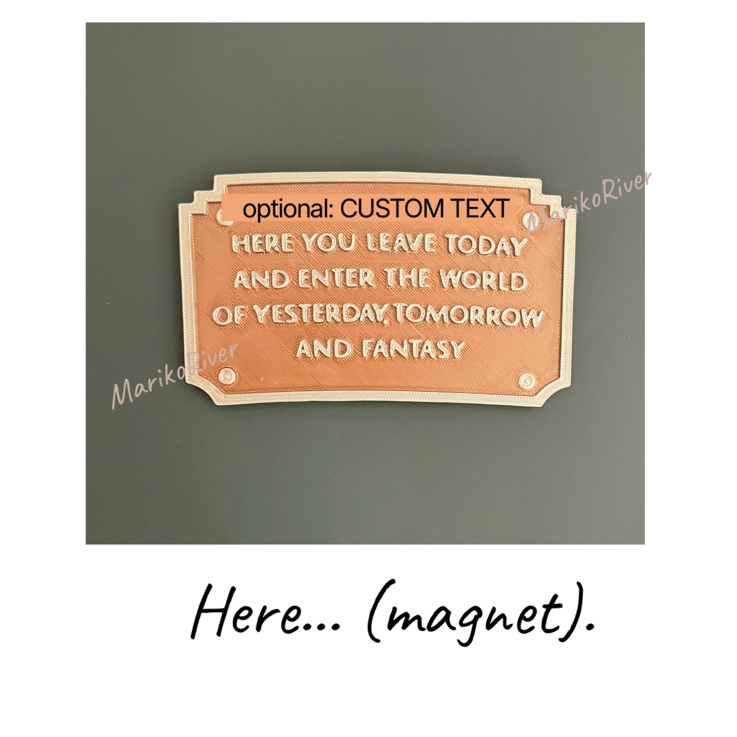 Here You Leave... sign