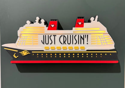 light-up Cruise Ship magnet set