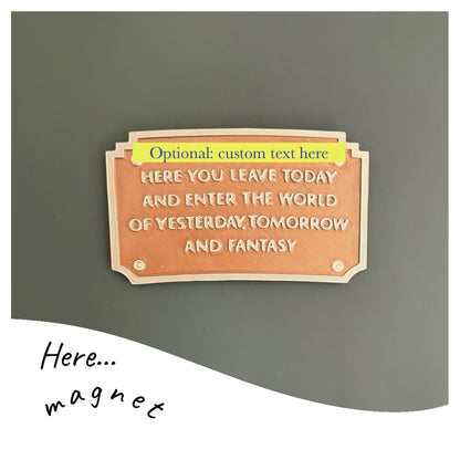 Here You Leave... sign