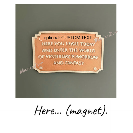 Here You Leave... sign